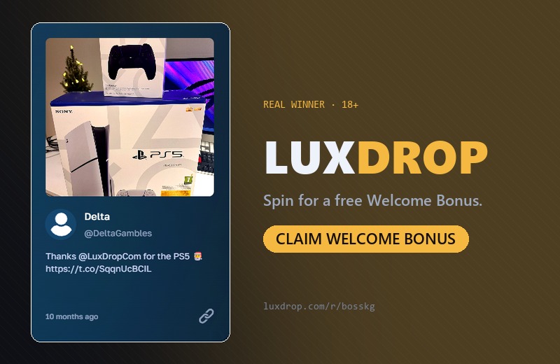 LuxDrop — Claim your Welcome Bonus